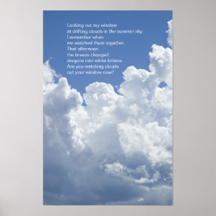 Póster Poema de las nubes de verano