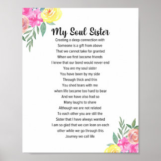 Póster Poema de My Soul Sister