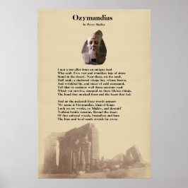 Póster Poema de Percy Shelley sobre las Ozymandias