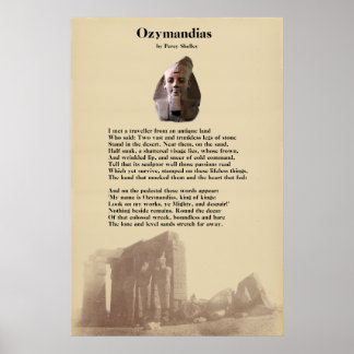Póster Poema de Percy Shelley sobre las Ozymandias