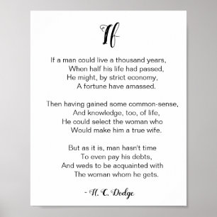 Póster Poema de Reginald H. C. Dodge