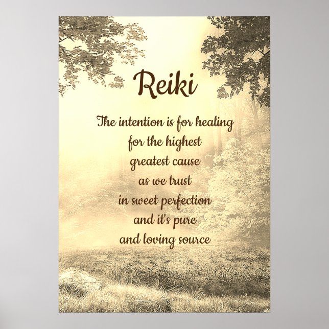 Póster Poema de Reiki (Frente)
