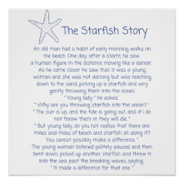 Póster Poema de Starfish, la historia de Starfish, regalo