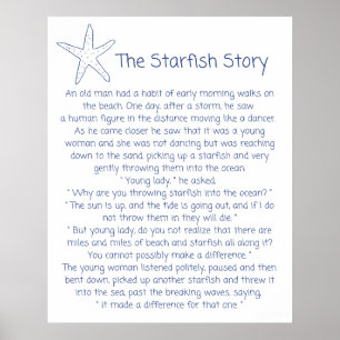 Póster Poema de Starfish, la historia de Starfish, regalo