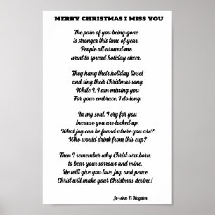 PÓSTER POEMA DE UN NAVIDAD AMADO ENCARCELADO