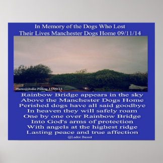 Póster Poema del arcoiris de Manchester poster