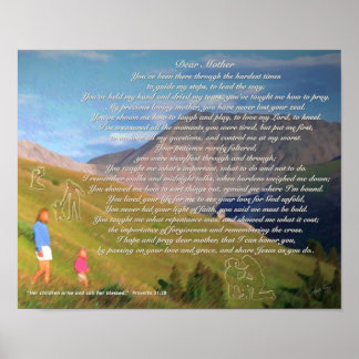 Póster Poema del Día de la Madre