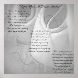 Póster Poema del profesor de danza