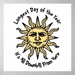 Póster Poema del solsticio de verano