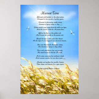 Póster Poema del tiempo de cosecha