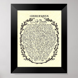 Póster Poema DESIDERATA de Max Ehrmann