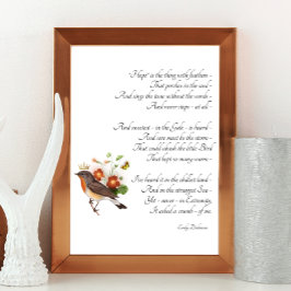 Póster Poema Dickinson Hope