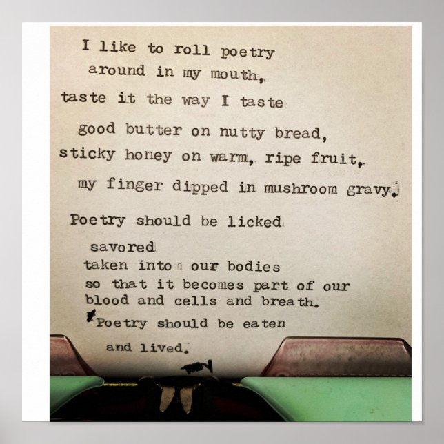 Póster poema diminuto (Frente)