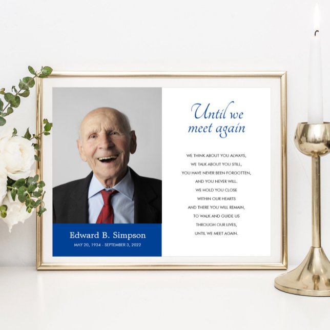 Póster Poema Funeral Azul Hasta que Nos Volvamos a Encont (Subido por el creador)