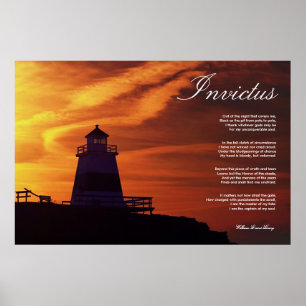 Póster Poema inspirador del ~ de Invictus