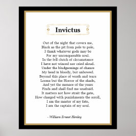 Póster Poema Invictus