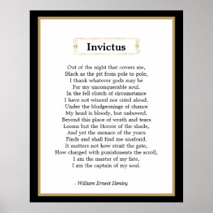 Póster Poema Invictus
