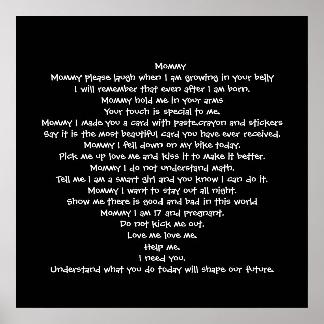 Póster Poema mami (Frente)