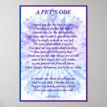 Poema: Mascota Adoring Dueño, Poster Semi Gloss Wa