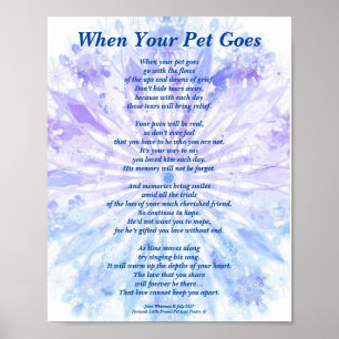 Póster Poema: Masculino Mascota pierde solidaridad con el