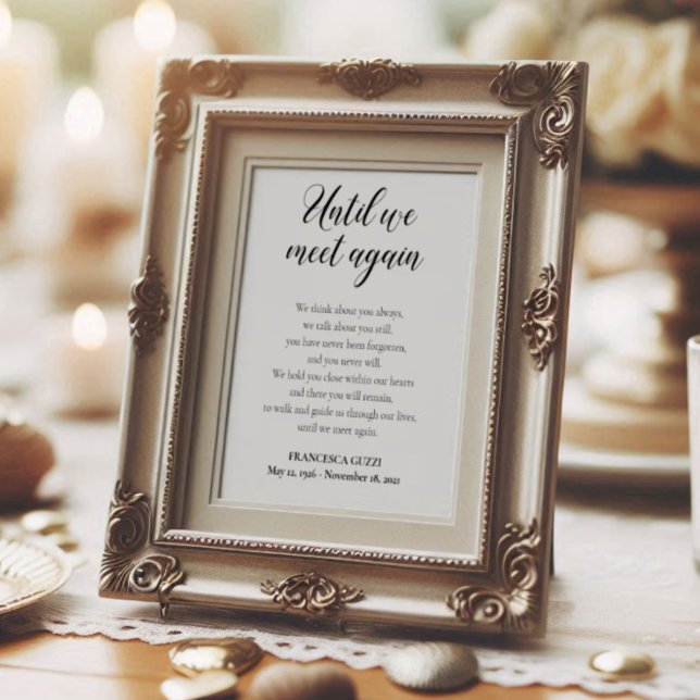 Póster Poema Memorial Personalizado Hasta que nos Volvamo (Subido por el creador)