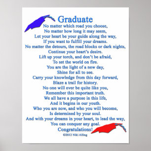 Póster Poema para graduados
