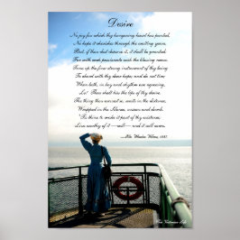 Póster Poema victoriano "Desire" (Alentamiento)
