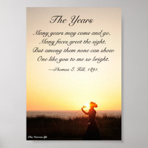 Póster Poema victoriano "Los años"