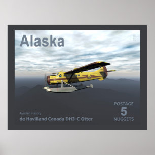 Póster Poescenario de Alaska - de Havilland DH3-C Otter