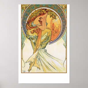 Póster Poesía de Alphonse Mucha