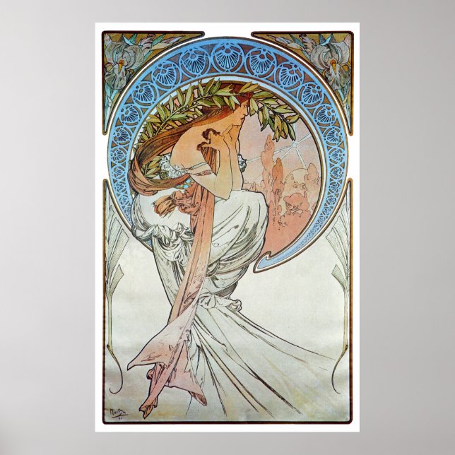 Póster Poesía, Mucha (Frente)