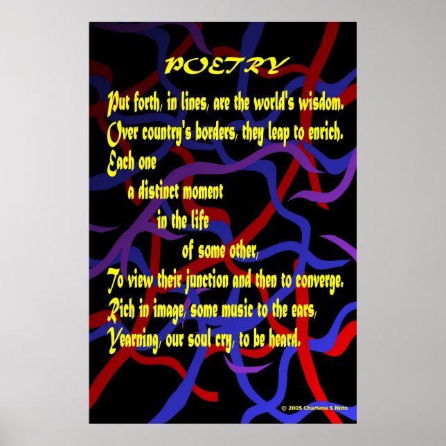 Póster Poesía (poema artístico) (Frente)