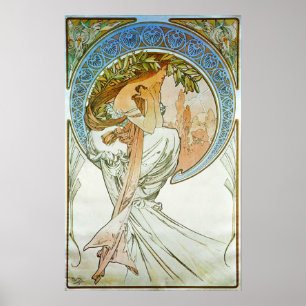 Póster Poesía Poster de Art Nouveau