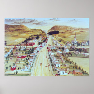 Póster Poestenkill, Nueva York, c.1855