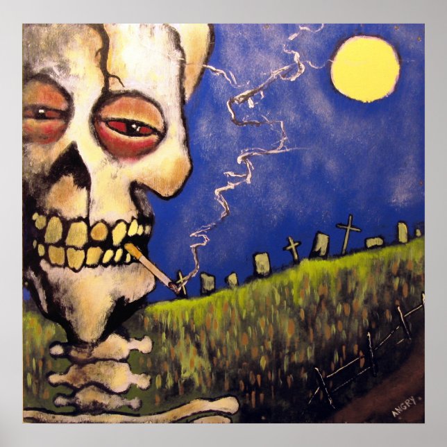 Póster Poeta Graveyard, Poster de Angry Johnny (Frente)