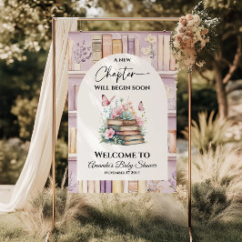 Póster Poetcore New Chapter Pink Girl Book Baby Shower