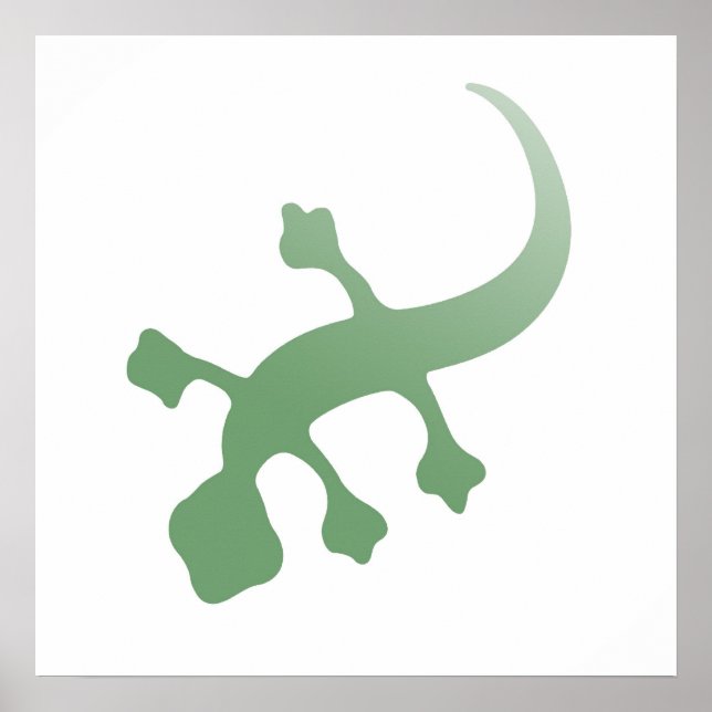 Póster Poetica Gecko in Green (Frente)