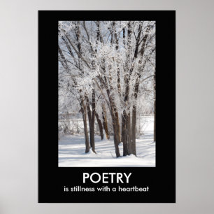 Póster POETRY Inspirador Poster fotográfico