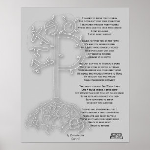 Póster Poetry is Alive B&W Poster