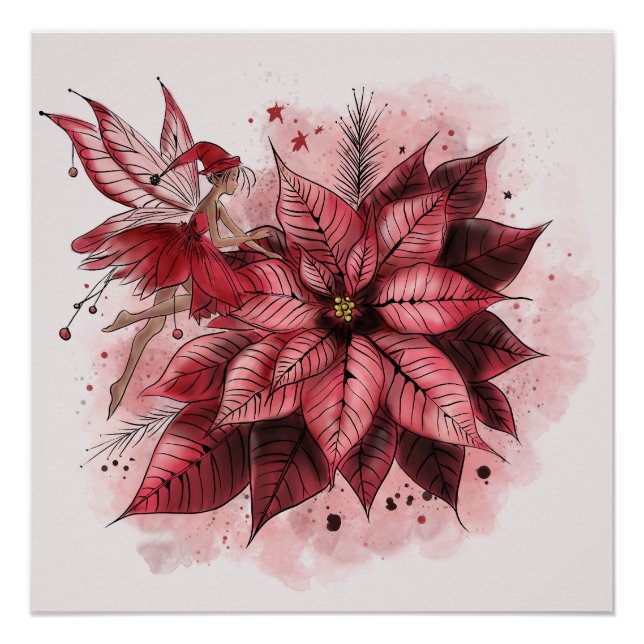 Póster Poinsettia Fairy (Anverso)