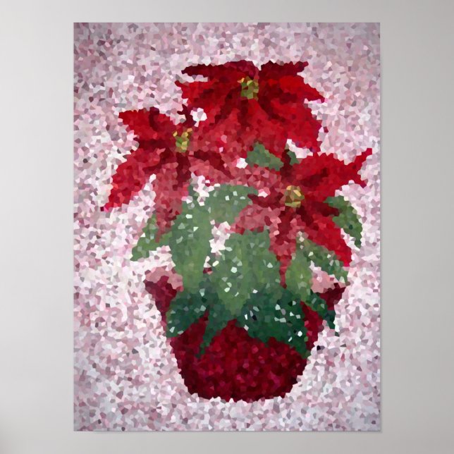 Póster Poinsettias cristalizadas (Frente)