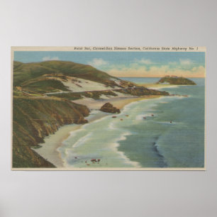 Póster Point Sur, Carmel San Simeon Section, Hwy 1 View