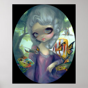 Póster Poissons Volants Le Portrait ART PRINT rococo
