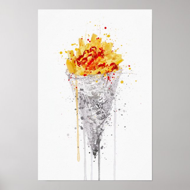 Póster Poke de Patatas Fritas (Frente)