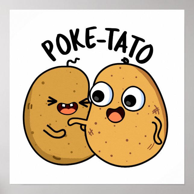 Póster Poke-tato Chiste de Patata Divertido  (Frente)