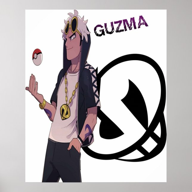 Póster Pokémon Sun Moon Guzma (Frente)