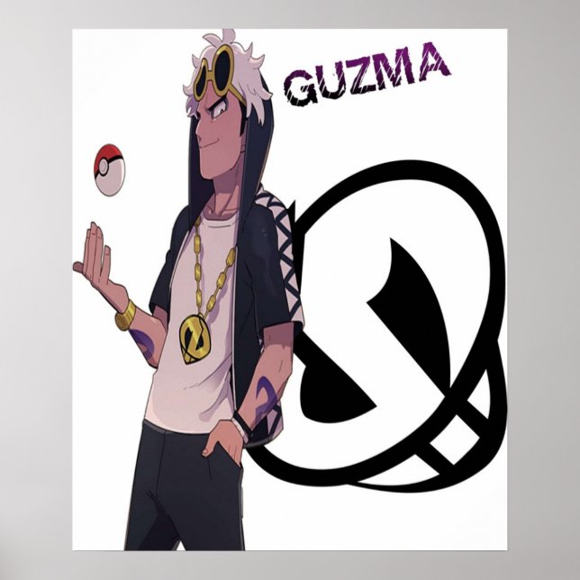 Póster Pokémon Sun Moon Guzma (Frente)