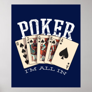 Póster Poker Im All In