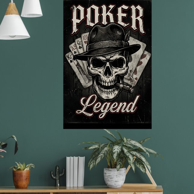 Póster Poker Legend Funny Shirt I Love Poker Texas Holdem (Salón 1)