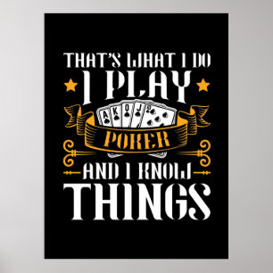 Póster Poker que es lo que juego